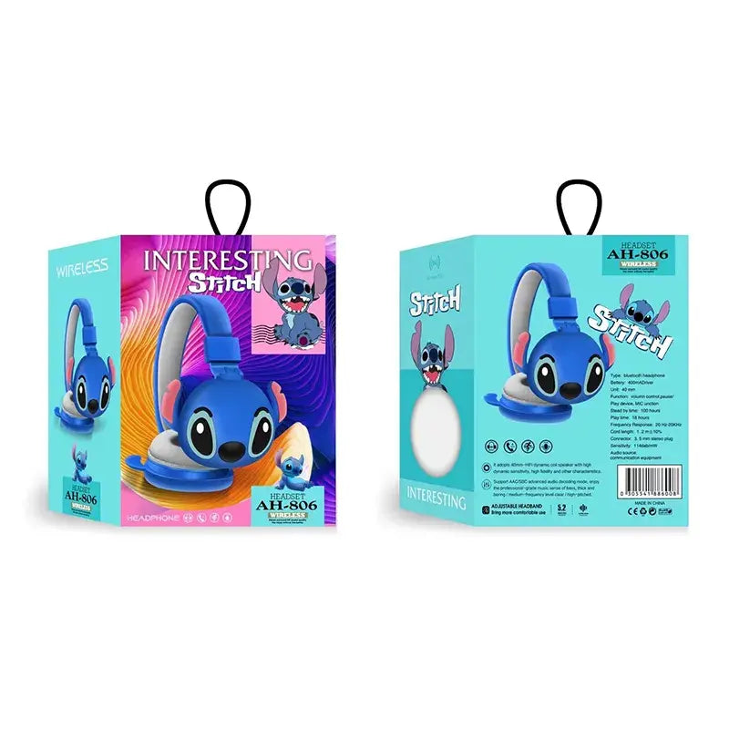 New Disney Stitch Wireless Bluetooth Headphones - Pit Stop Electrics Shop