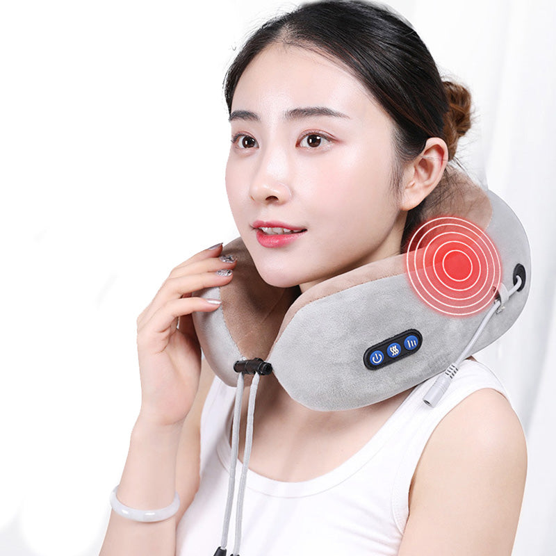 U-Shaped Portable Electric Neck Massager Pillow - Pit Stop Electrics Shop