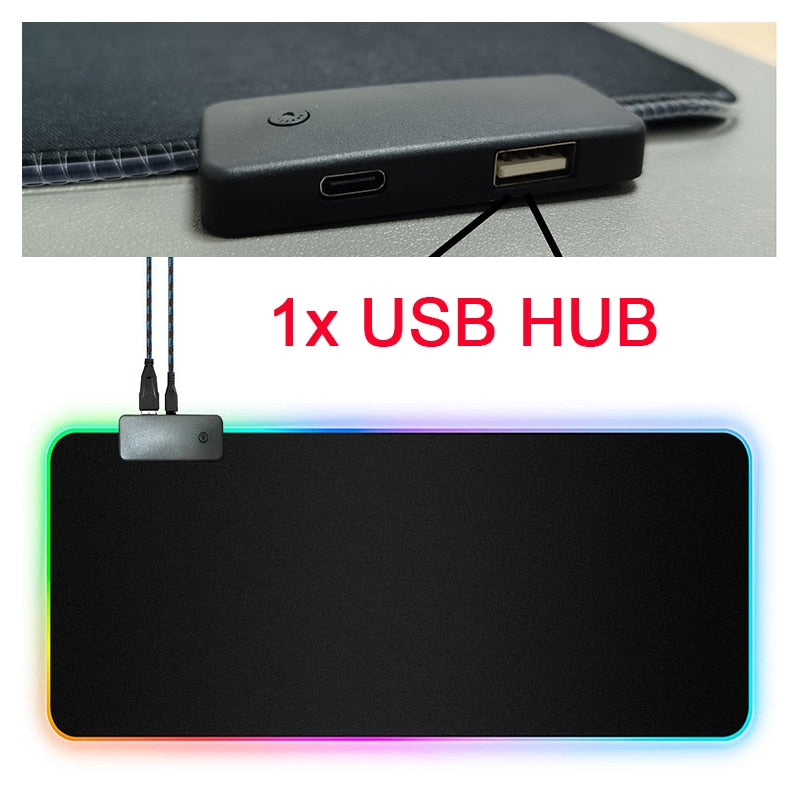 RGB Mouse Pad with Cable - Pit Stop Electrics Shop