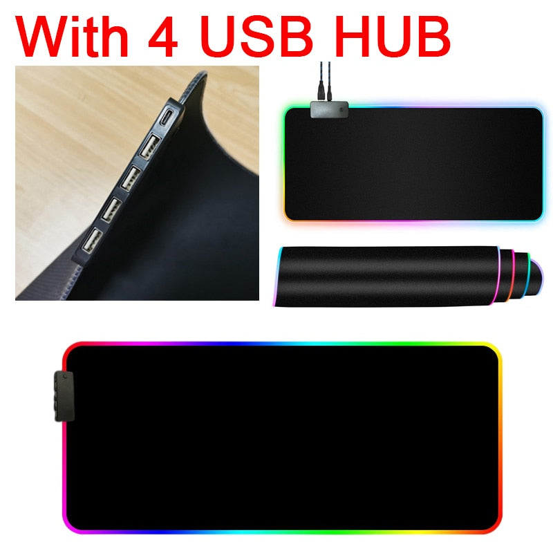 RGB Mouse Pad with Cable - Pit Stop Electrics Shop